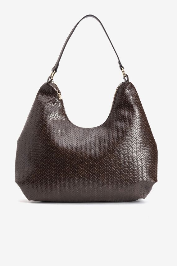 Bolso textura trenzada