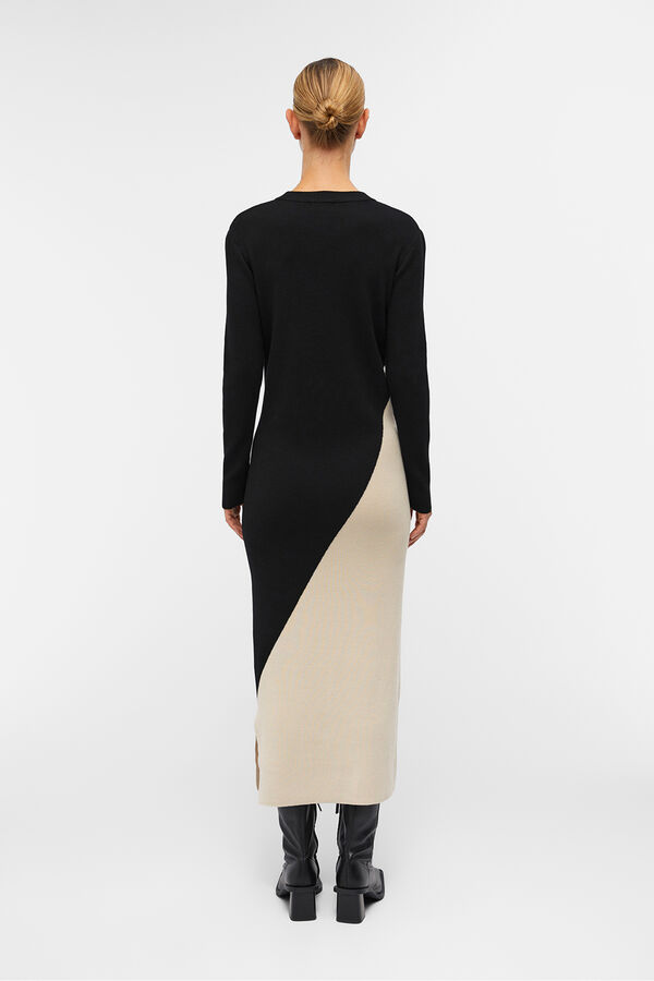 Object Vestido longo de malha Preto