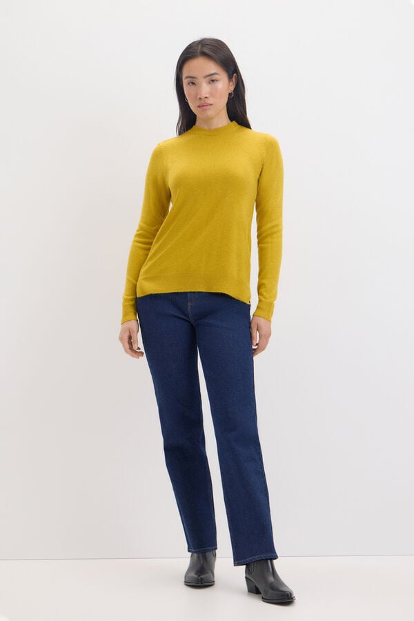 Cortefiel Soft feel jumper Gold