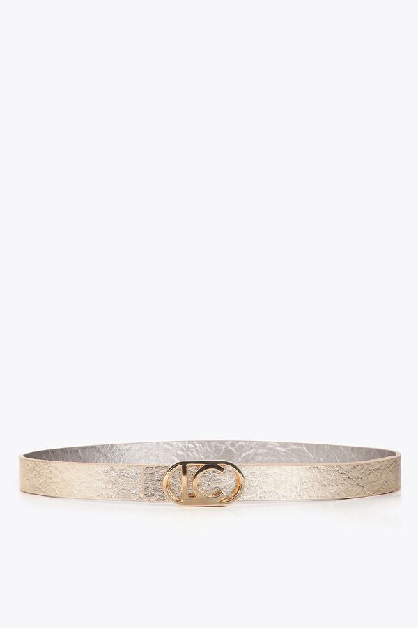 Lola Casademunt Reversible thin belt Grey