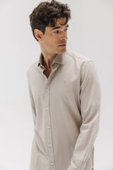 elPulpo Camisa estruturada casual Castanho