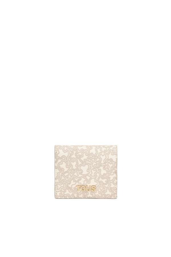 Tous Kaos Mini Lines small beige wallet Beige