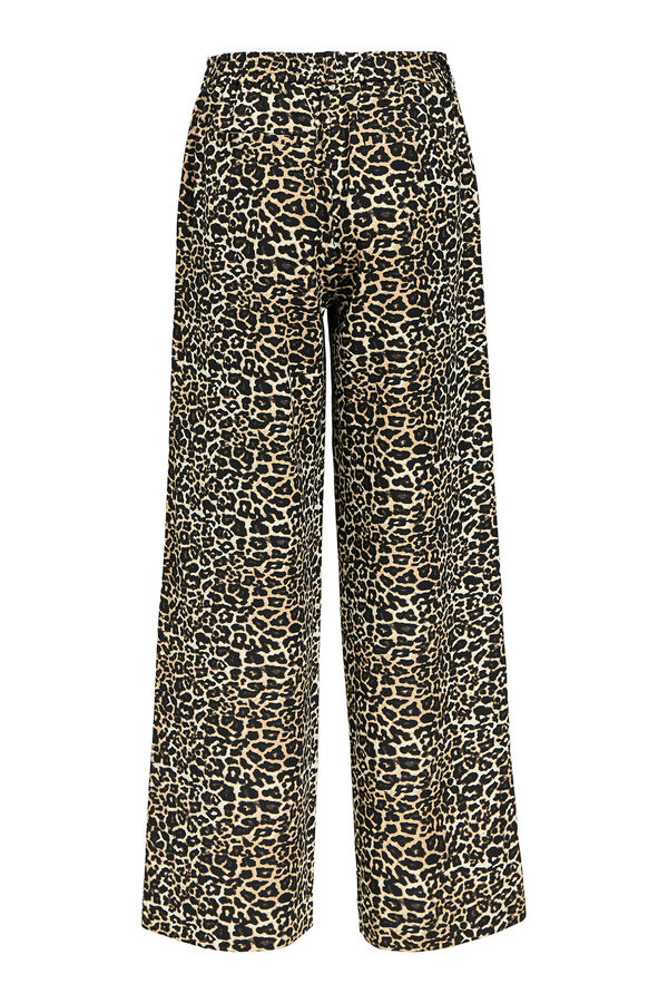 Object Pantalón animal print Beige