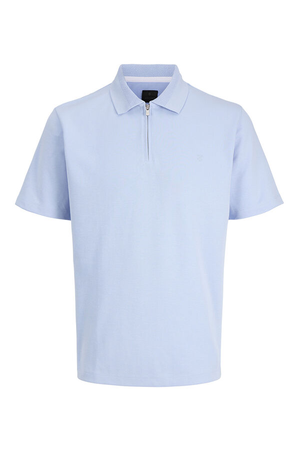 Jack & Jones Zip-neck polo shirt Blue