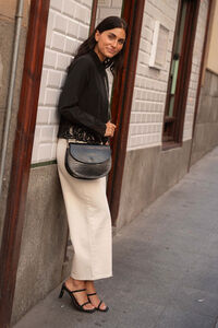 The Code Bolsa tiracolo Otilia coco preta