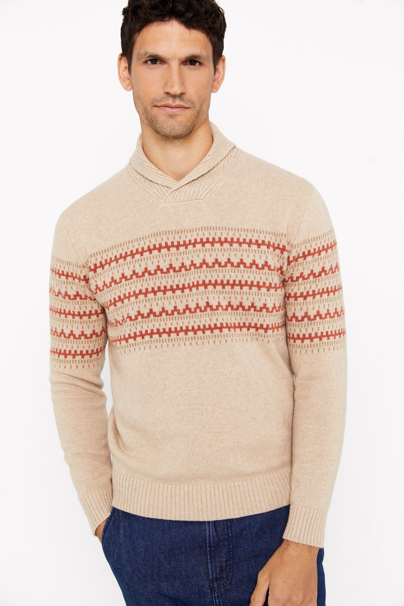 Mens discount patterned jumpers