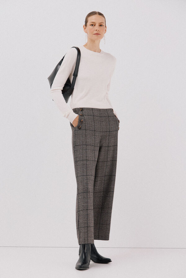 Cortefiel Soft feel jumper Ivory