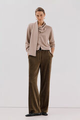 Cortefiel Chaqueta con bufanda Beige