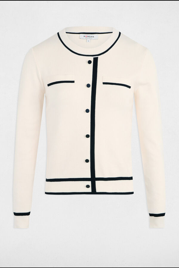 Morgan Camisola gola redonda Ecru