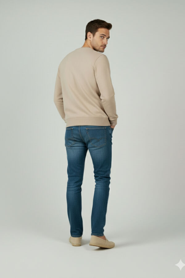 Privata Sweatshirt em malha fina Castanho