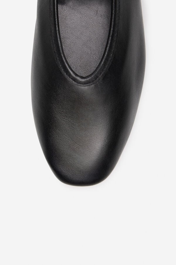 Cortefiel Dancer strips leather Black
