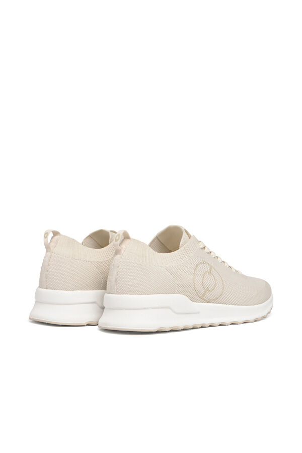 Ecoalf Chinelos de quarto em malha Conde Knit Branco