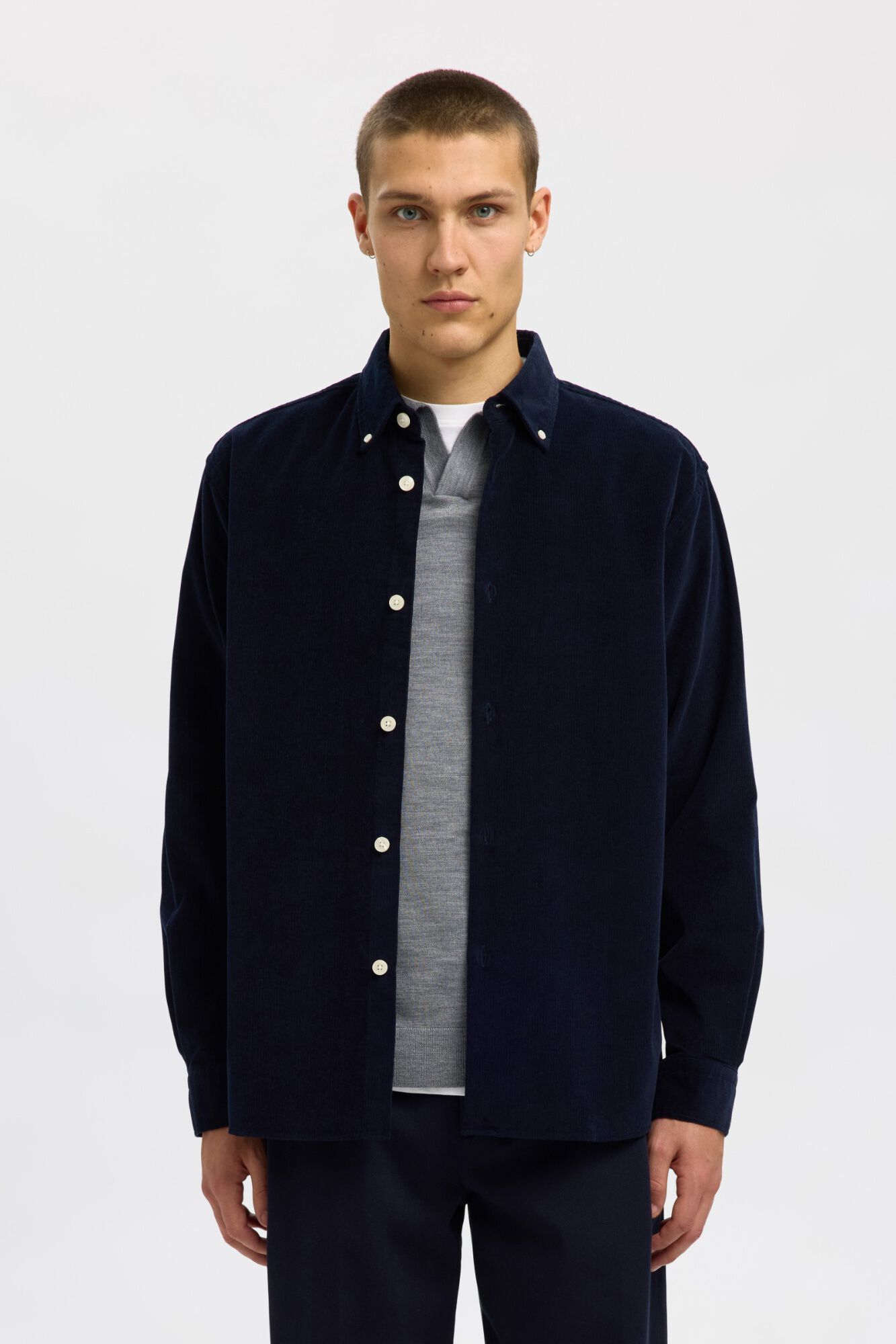 Selected Camisa de pana 100% algod&oacute;n org&aacute;nico