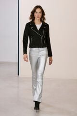 Vero Moda Jeans flared de mujer efecto polipiel Gris