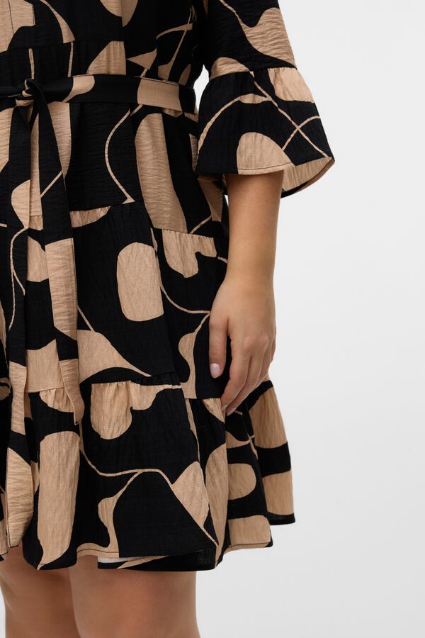 Vero Moda Curve Vestido curto tamanho grande Preto