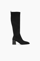 Lodi Suede boots with heels Black