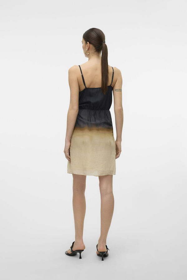 Vero Moda Vestido curto estampado com alças Preto