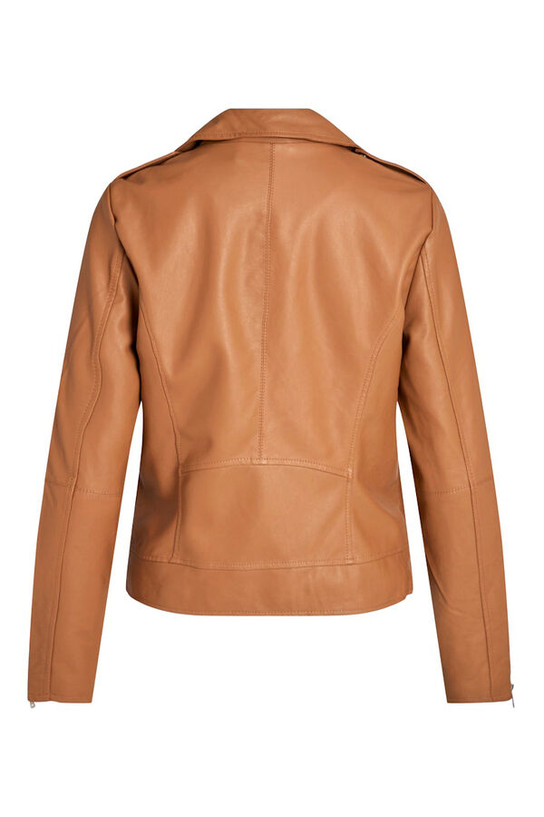 Vila Casaco motard em pele sint&eacute;tica Cinzento