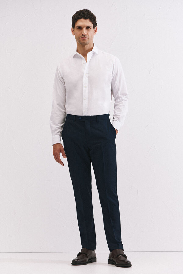 Cortefiel White cotton shirt White
