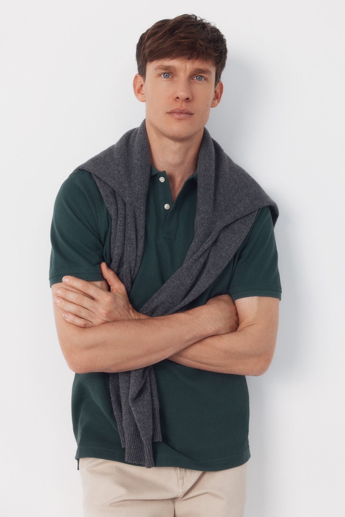 Cortefiel Piqu&eacute; basic polo shirt