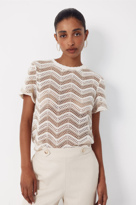 Top crochet zig-zag