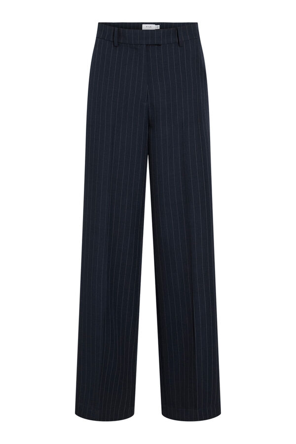 Vila Cal&ccedil;as de vestir cintura alta Azul