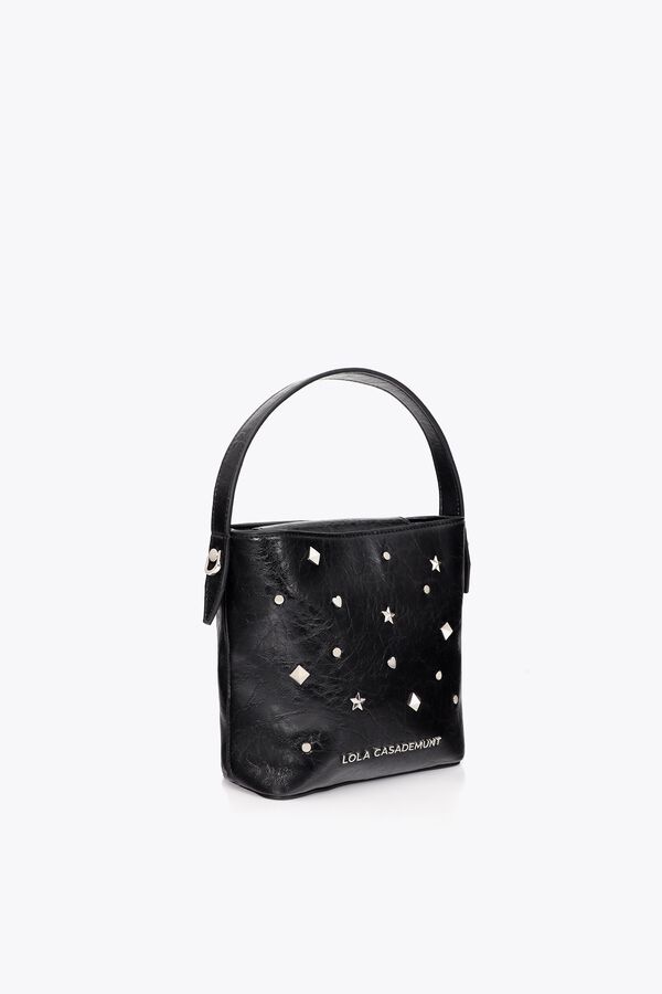 Lola Casademunt Crossbody bag with studs Black