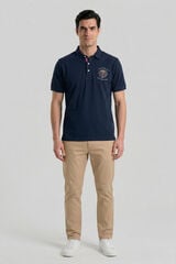 Valecuatro Polo semibordado United Azul