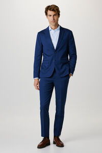 Selected Calças de fato Slim Fit confecionadas com materiais reciclados. 