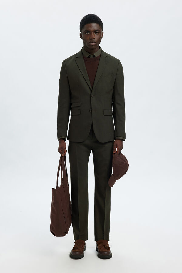Selected Paletó Slim Fit Verde