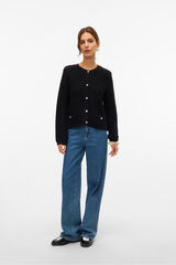 Vero Moda Cárdigan botones plateados Negro