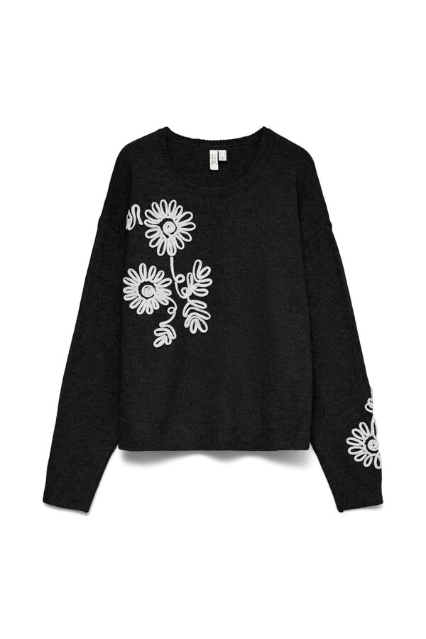 Vero Moda Camisola com bordado floral Preto