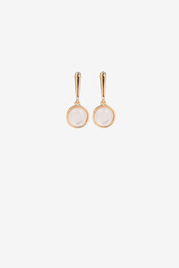 Cortefiel Small contrast colour earrings Gold