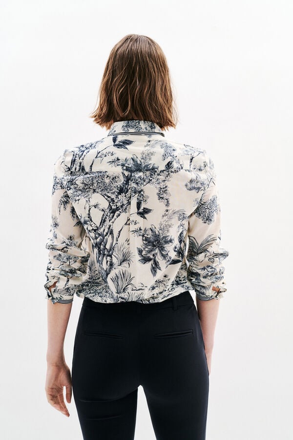 Caroll Camisa de algod&atilde;o Impress&atilde;o