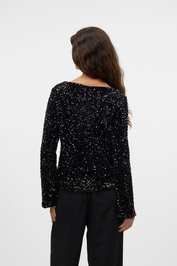 Vero Moda Long sleeve -shirt Black