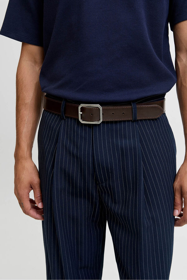 Jack & Jones Cinto com fivela de metal Castanho