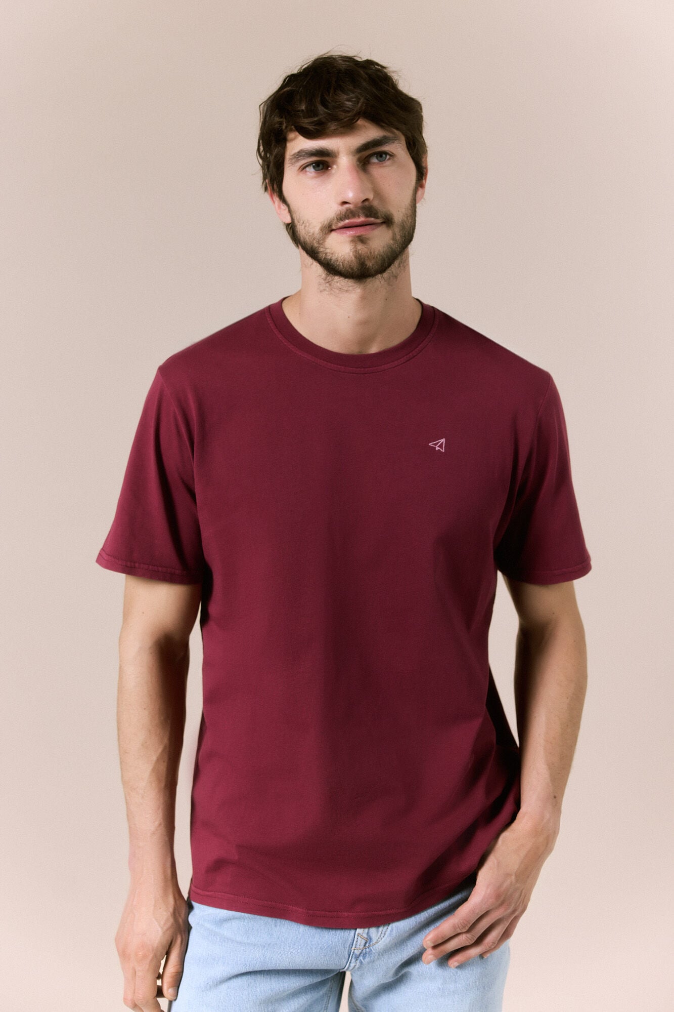OOTO T-shirt b&aacute;sica lavada
