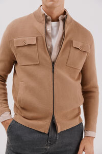 Cortefiel Cárdigan navidad punto algodón cierre cremallera