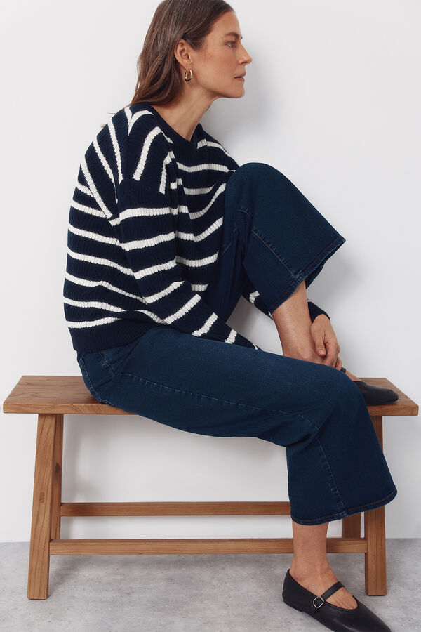 Cortefiel Jersey tacto suave Estampado azul