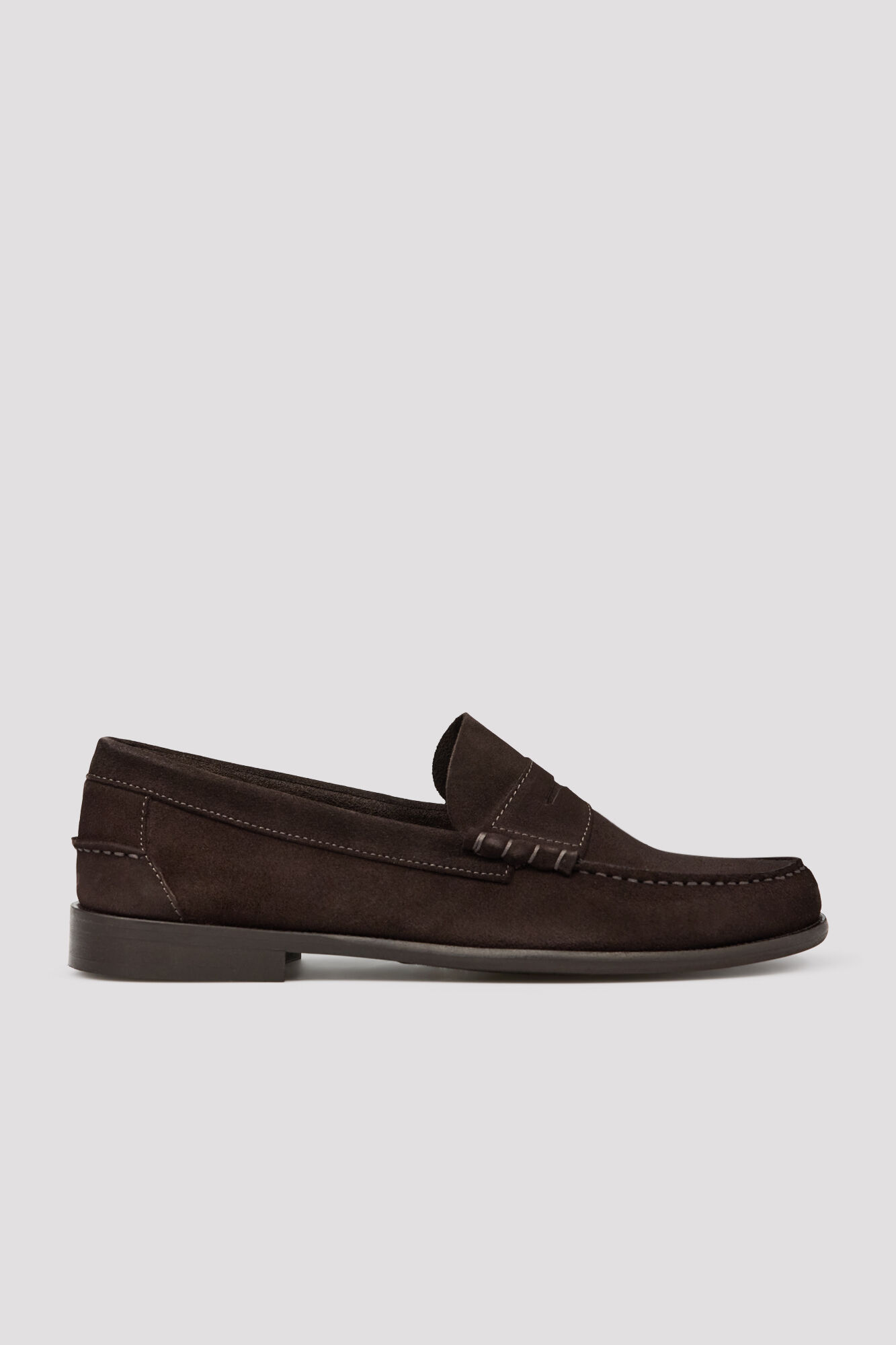 Cortefiel Suede leather penny loafers