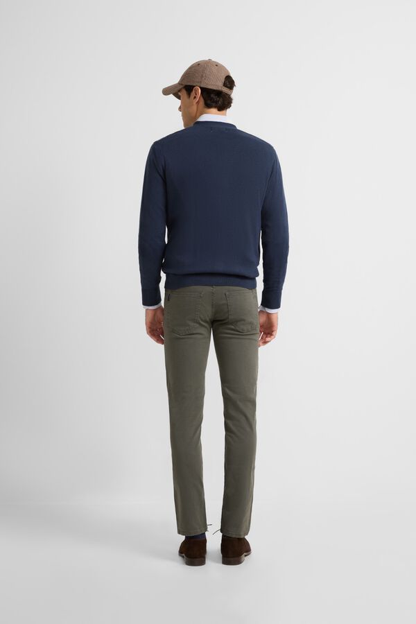 Silbon Cardig&atilde; liso cl&aacute;ssico Azul