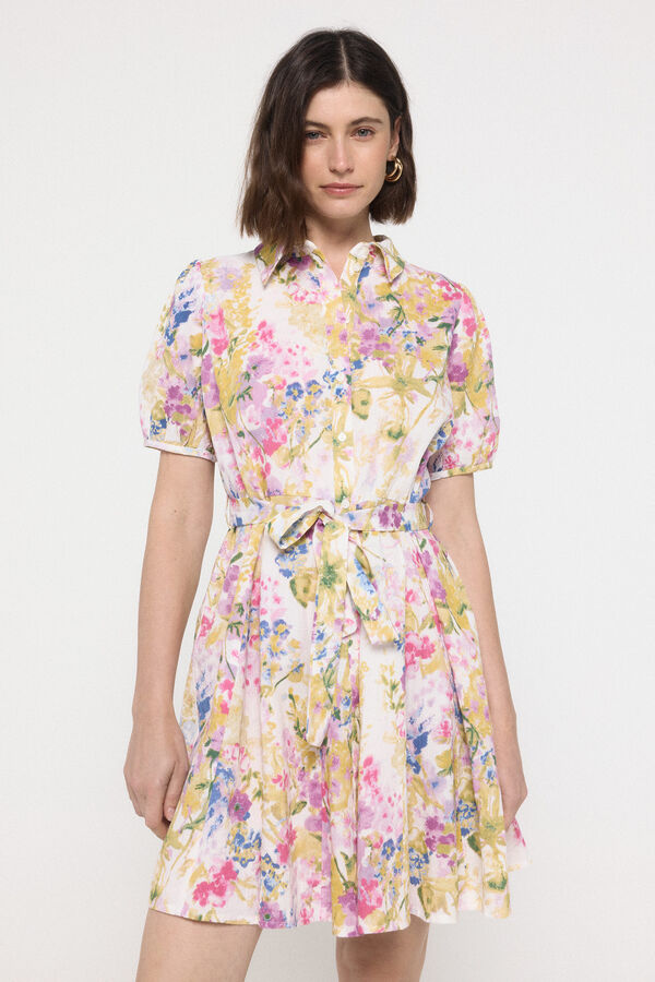 Vero Moda Vestido curto camiseiro Branco