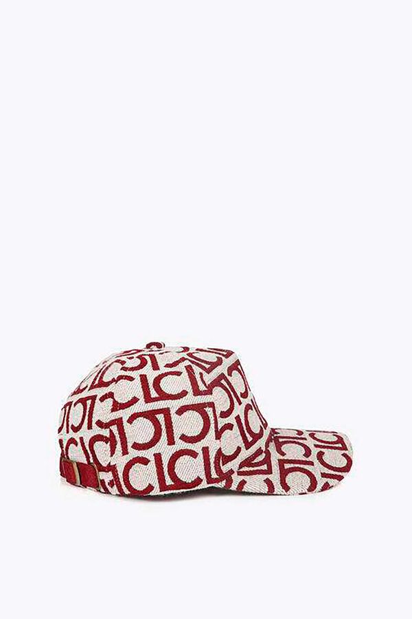 Lola Casademunt Visera logotipada Estampado granate