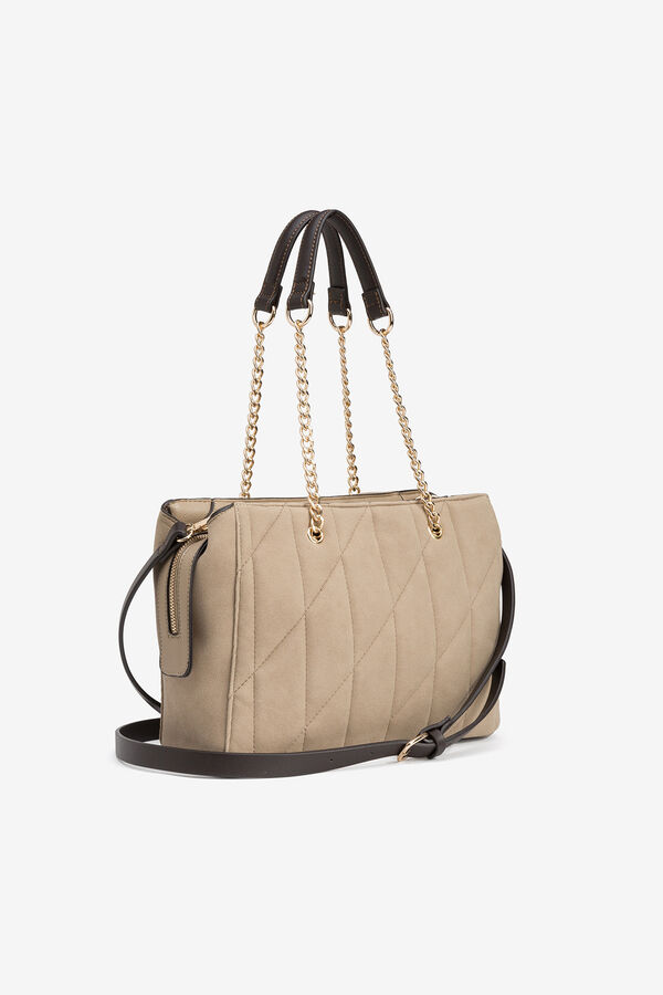 Vilanova Mala City com efeito camurça acolchoada Tostado