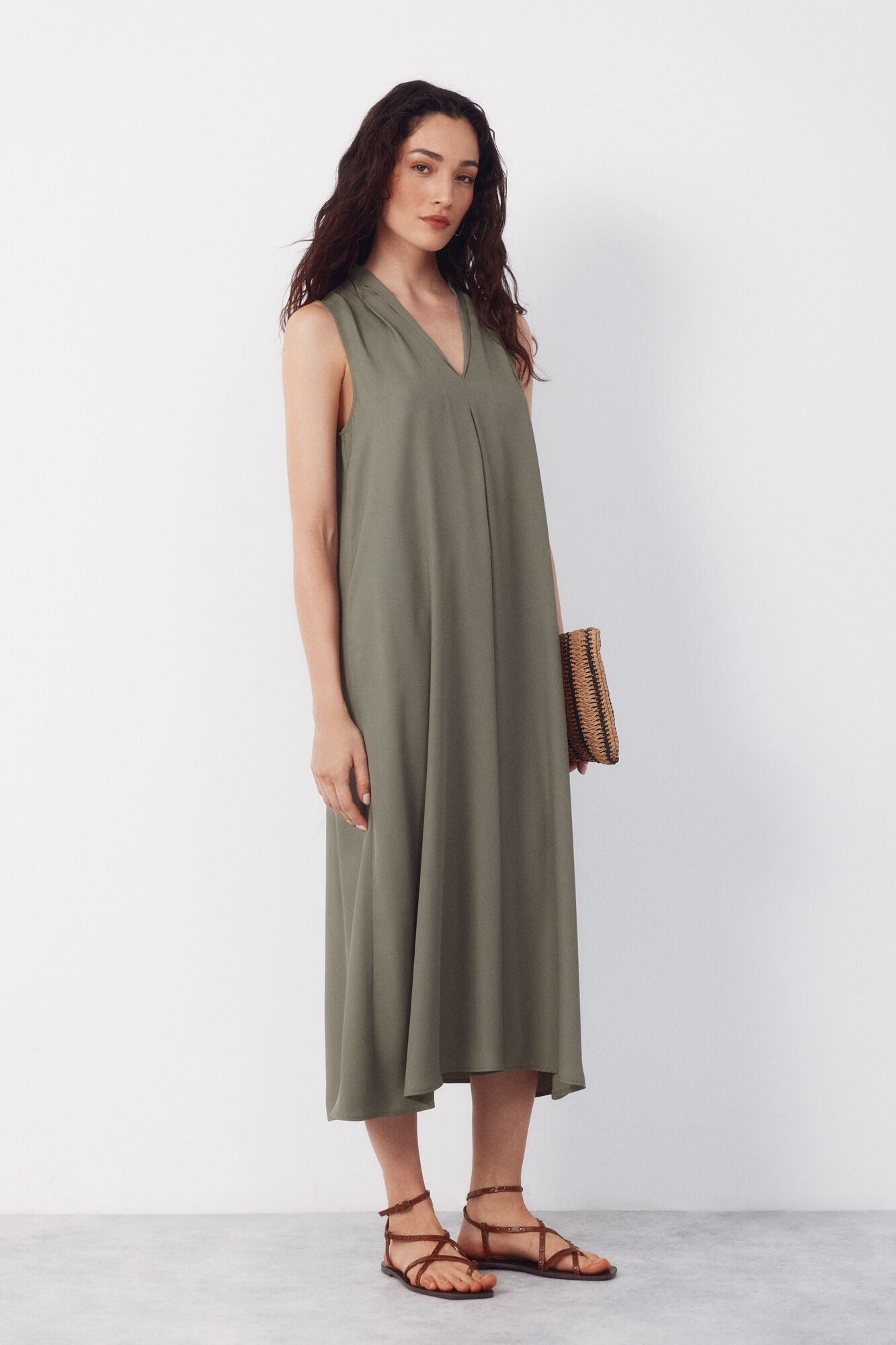 Cortefiel Fluid sleeveless dress