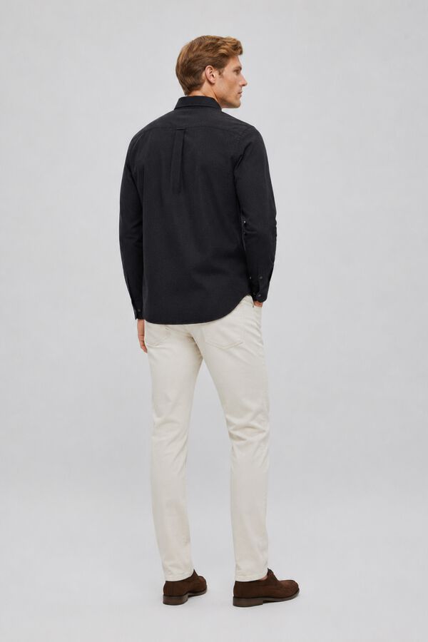 Selected Camisa aos quadrados Regular Fit Preto