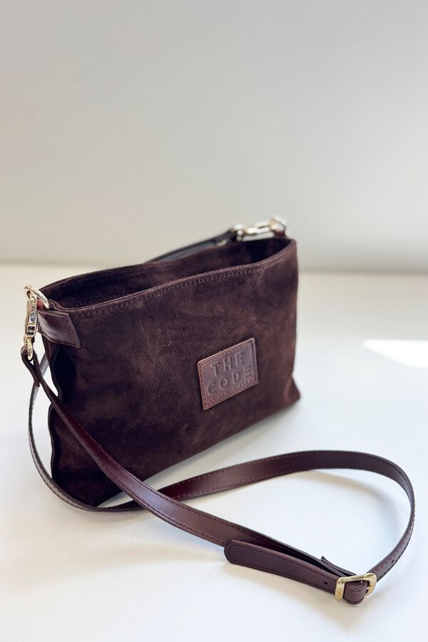 The Code Bolsa a tiracolo Dakota em croute Castanho