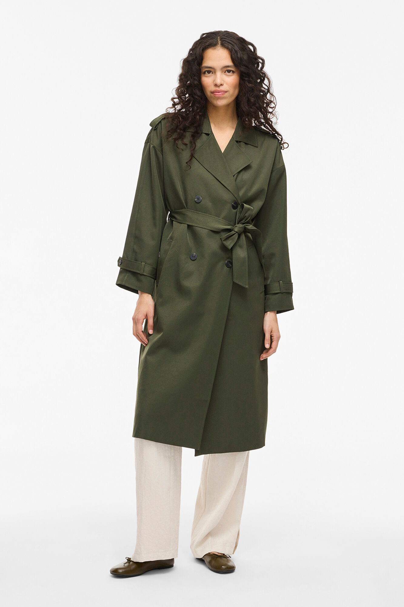 Vila Gabardina longo com n&oacute;s