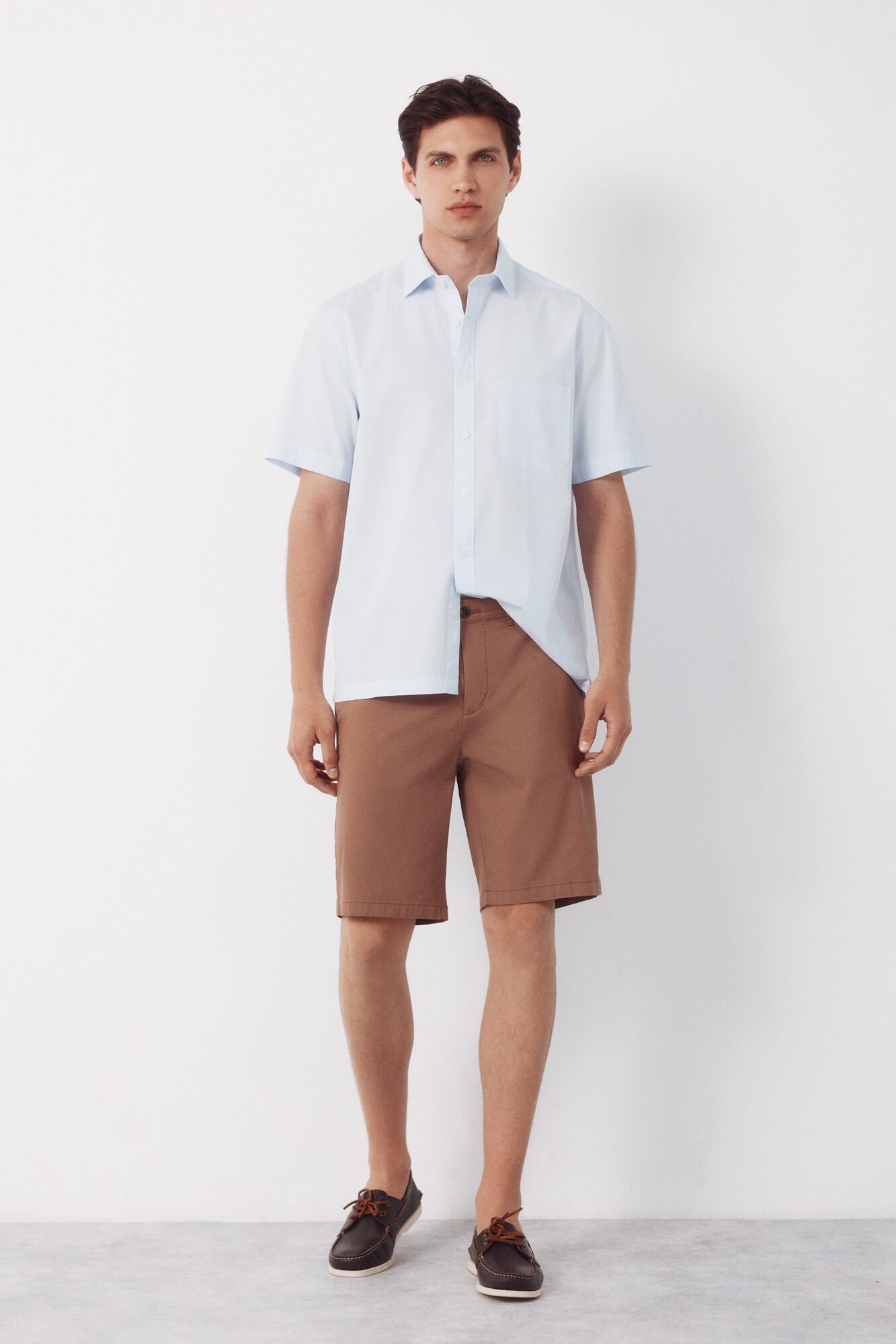 Cortefiel Printed chino Bermuda shorts