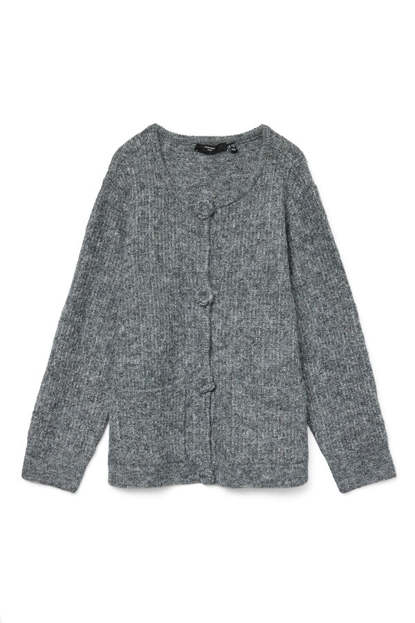 Vero Moda Curve Casaco de malha de malha curva Cinzento